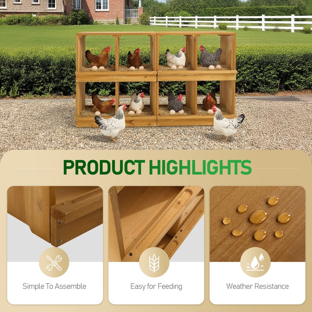 Nesting Boxes for Chickens, Wooden Chicken Nesting Box, Laying Eggs Nest Box