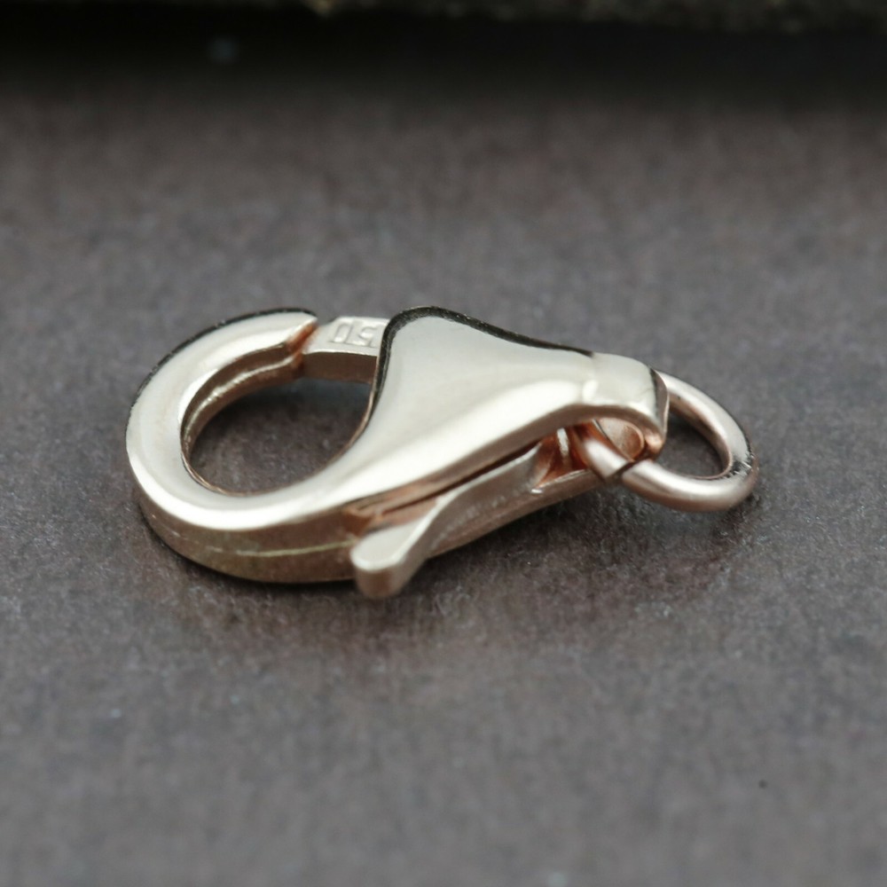 Genuine 18CT Solid RG Lobster Clasp 11mm Italy Made