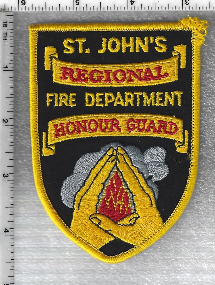 St. John's Fire Dept Newfoundland & Labrador, Canada Honour Guard Shoulder Patch