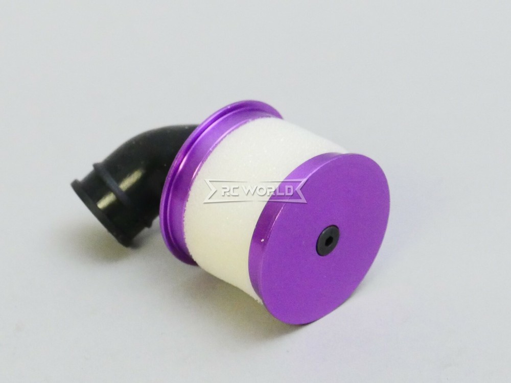 RC 1/10 Nitro Engine AIR FILTER Intake Metal/Rubber -SILVER-