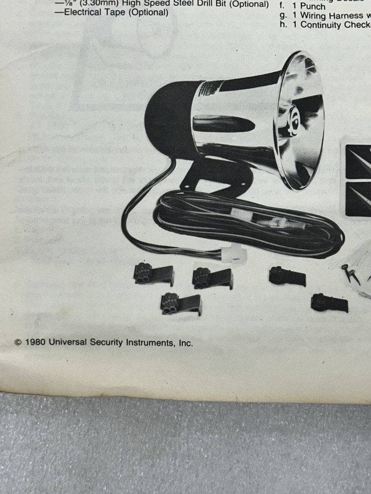 keyless Auto Alarm SILVER BULLET Universal Security System - NOS from 1980