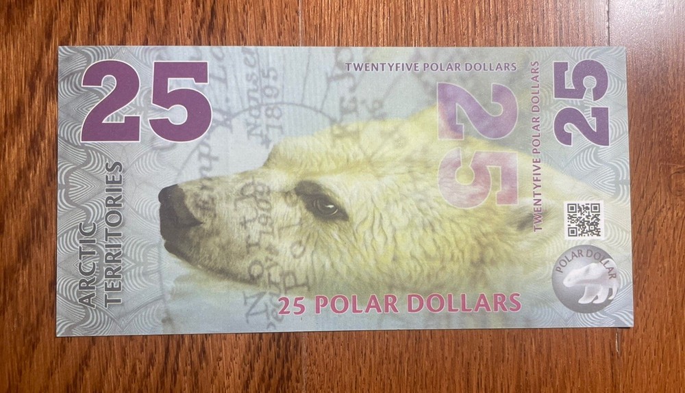 2017 ARCTIC ( North Pole) banknote 25 dollar