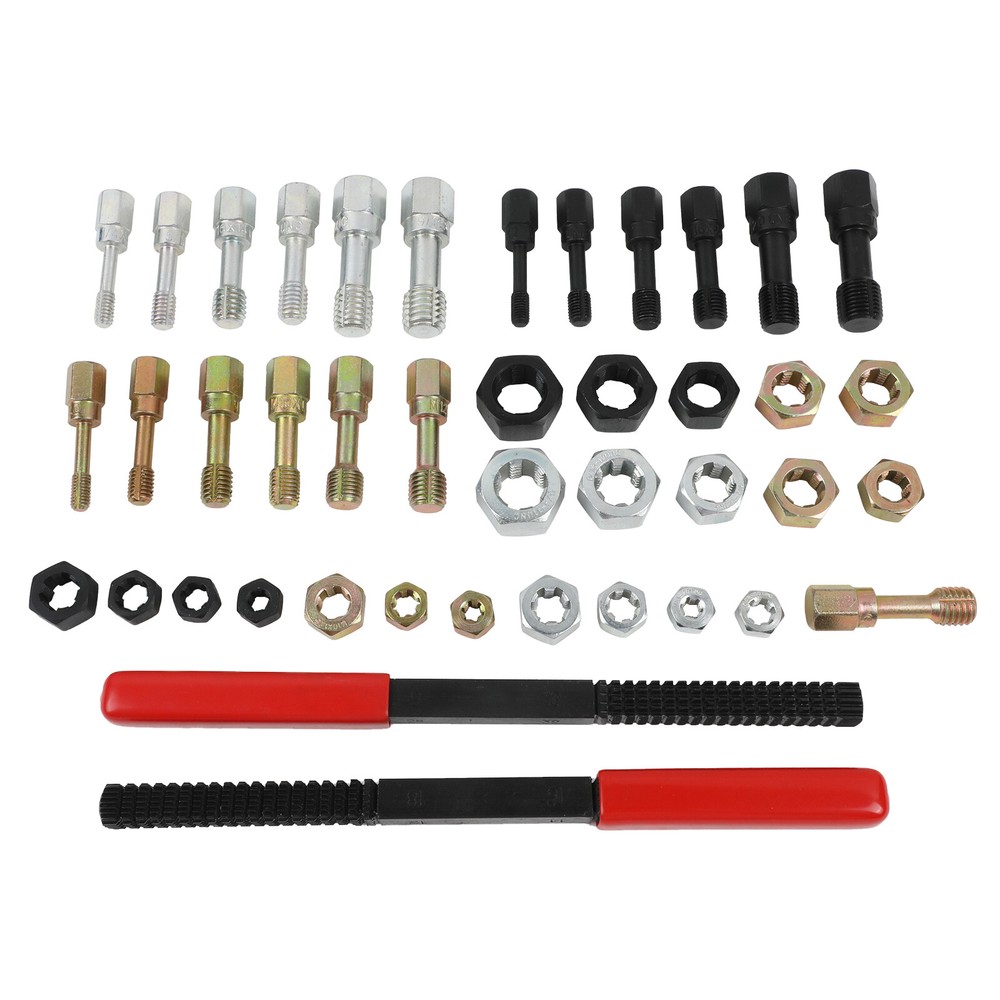 42Pcs Metric Thread Restorer Kit UNC UNF Thread Chaser Set Rethread Repair Tool
