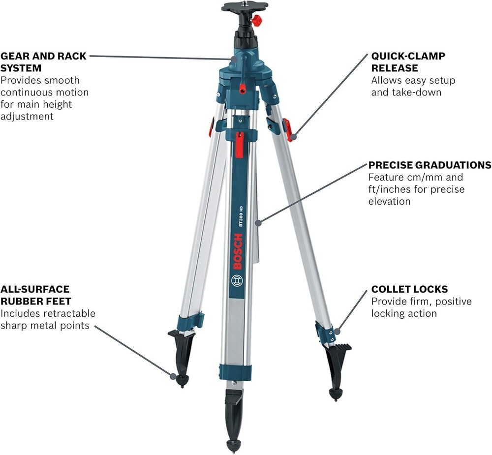 BT300 Heavy-Duty Aluminum Elevator Tripod