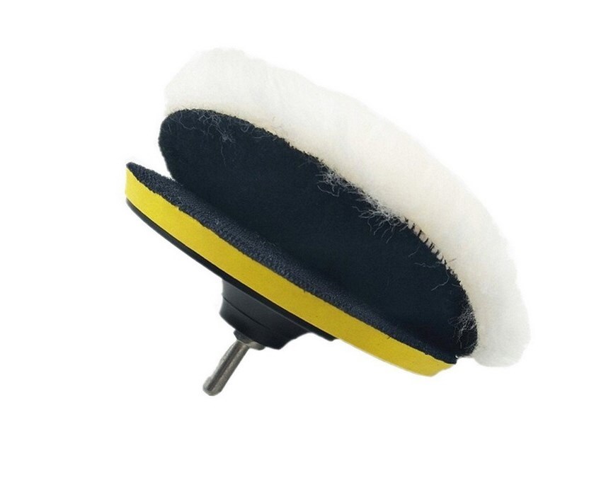 2pcs 6" Hook & Loop Woolen Polishing Wheel Buffing Pad