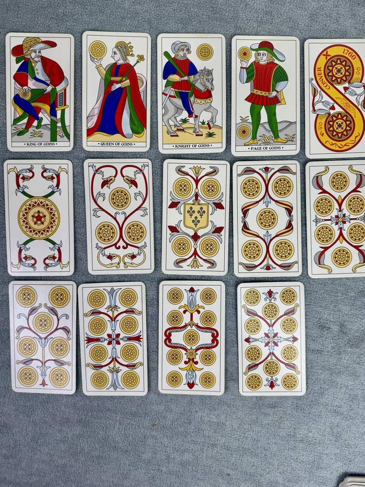 tarot marseille arcana complete deck flame tree tarot cards set