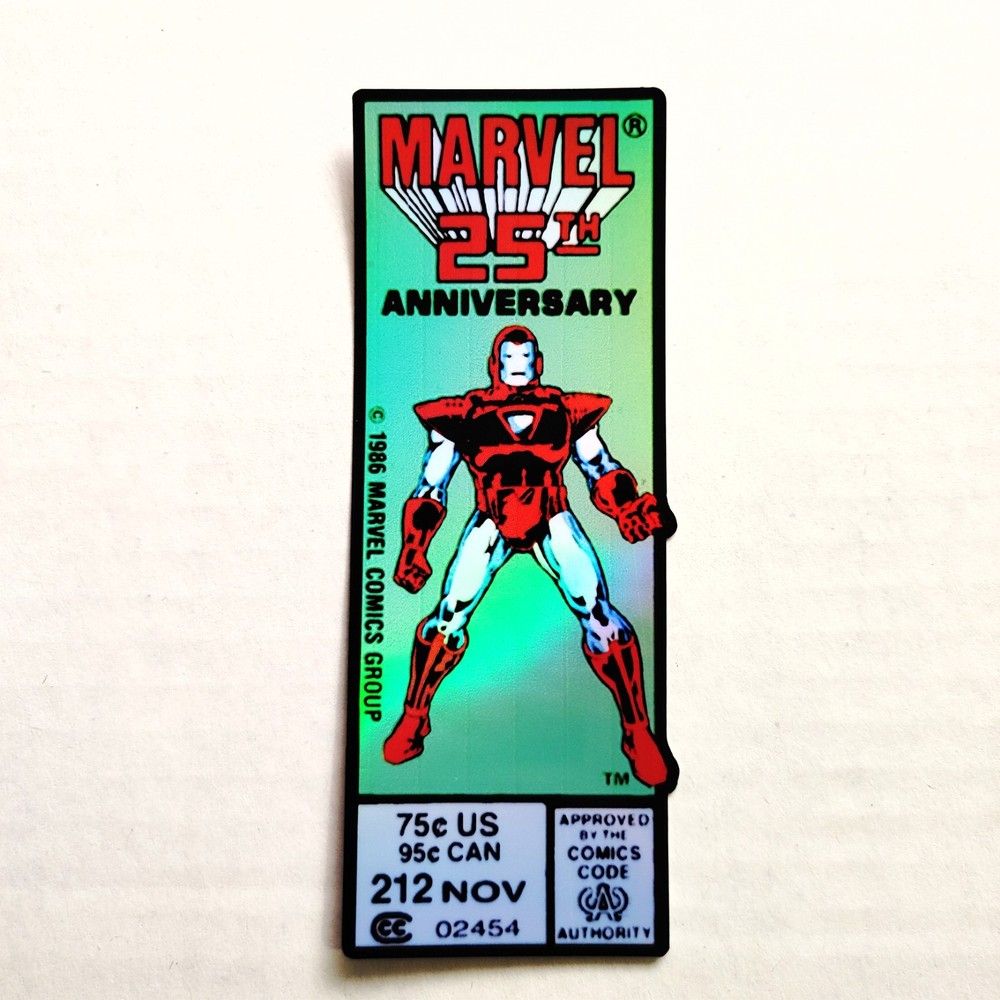 Iron Man 212 Comic Corner Box Foil Sticker