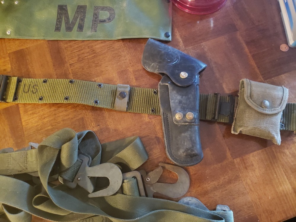 Military MP Belt and Canteen