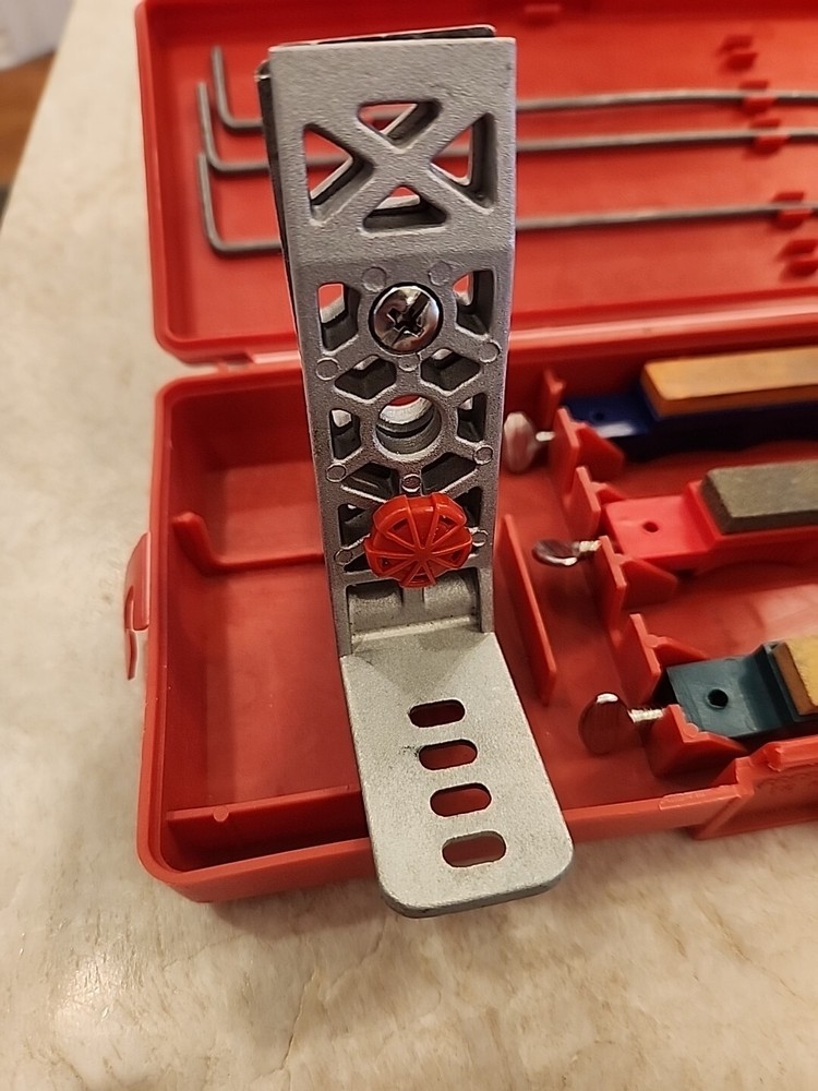 Lansky Knife Sharpening System Kit 3 Stones w/ Case & Manual