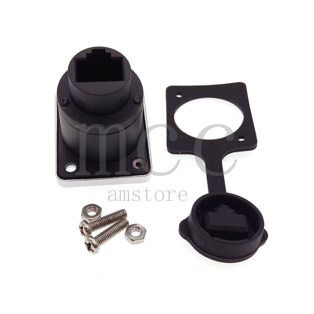 RJ45 female socket panel mounting holder adapter，RJ45 Network Ethernet connector