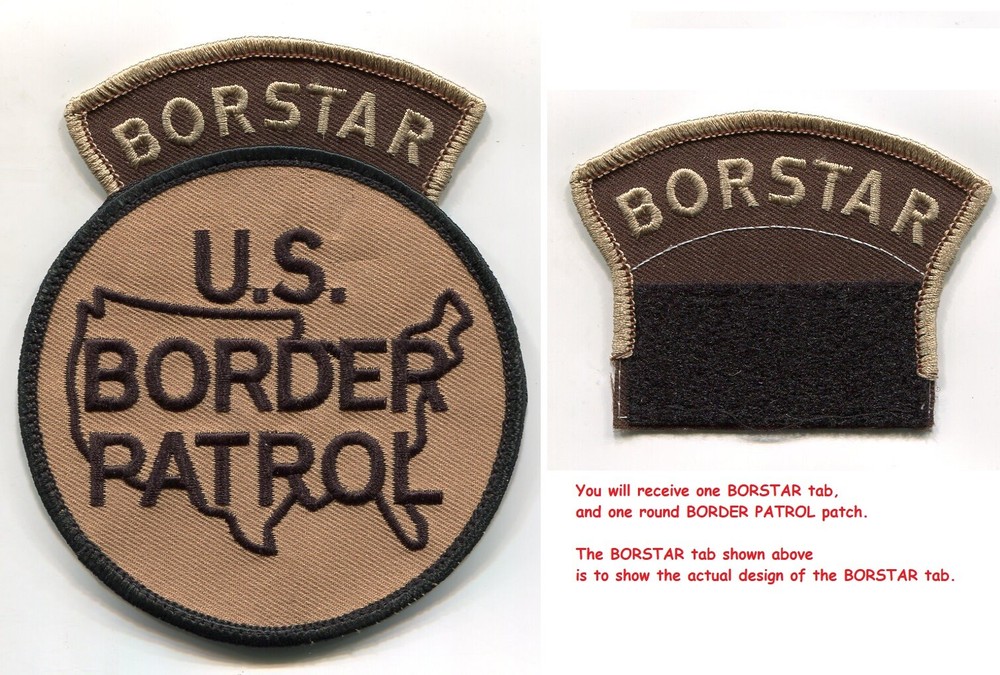 UNITED STATES BORDER SECURITY SP OPS GROUP velkrö CAMO 2-PC: BORTAC TAB + PATCH