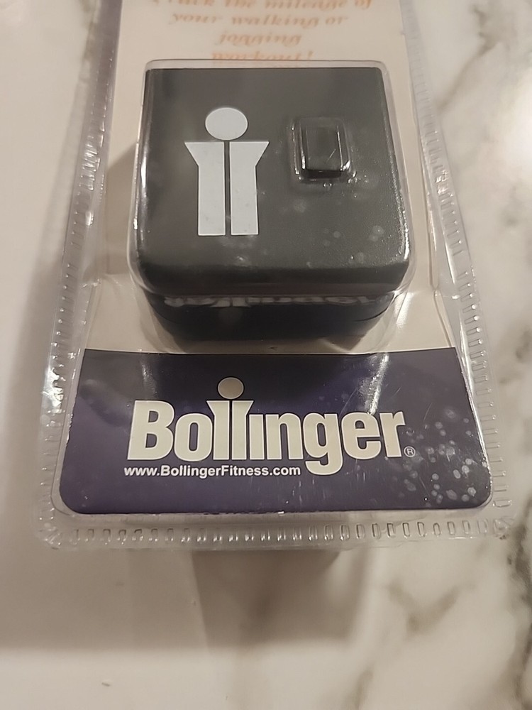 Bollinger Pedometer Direct Action Quick Read Display One Button Reset Hip Clip
