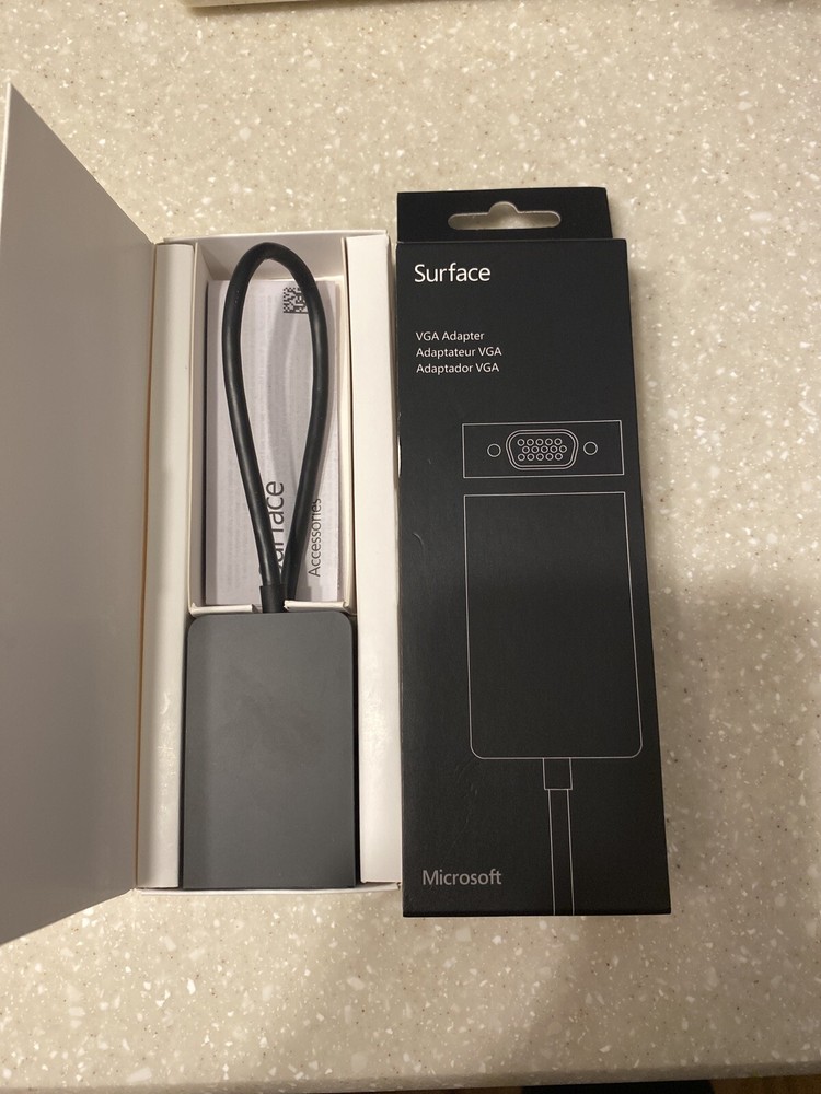 Micrsoft Surface Pro Mini Display Portto VGA Adaptor New Black