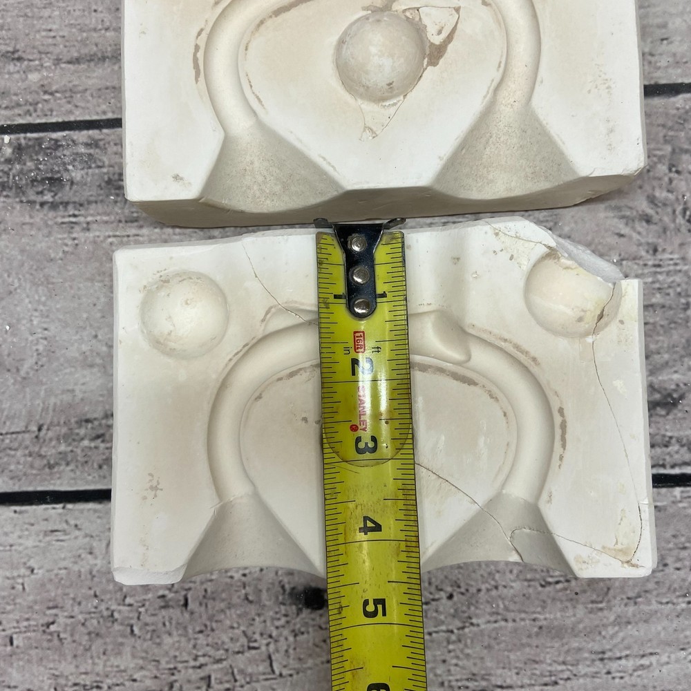 Ceramic Slip Casting Mold Double Leaf Dish Handle Holland #H-264