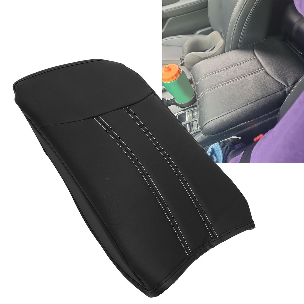 Car Center Console Cover PU Leather Scratch Proof Armrest Cover Pad Replacement
