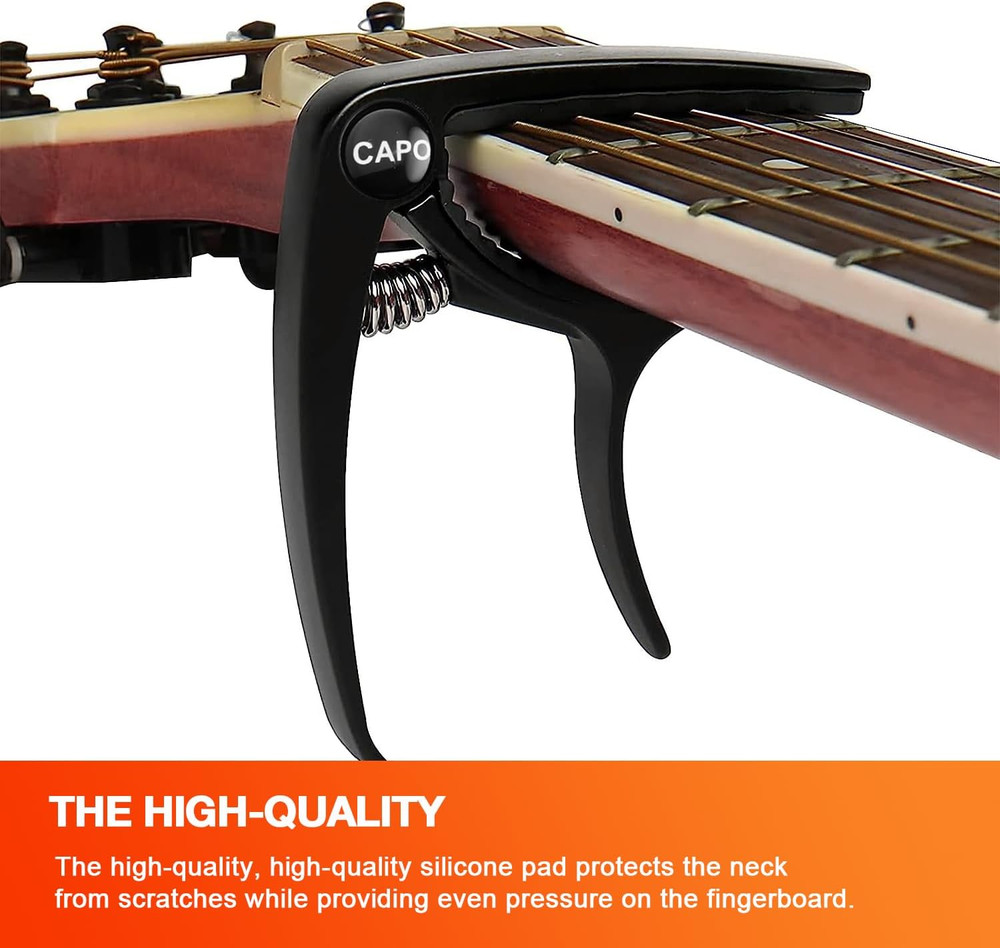 Guitar Capo for Acoustic & Electric - 6 String Guitar Capos