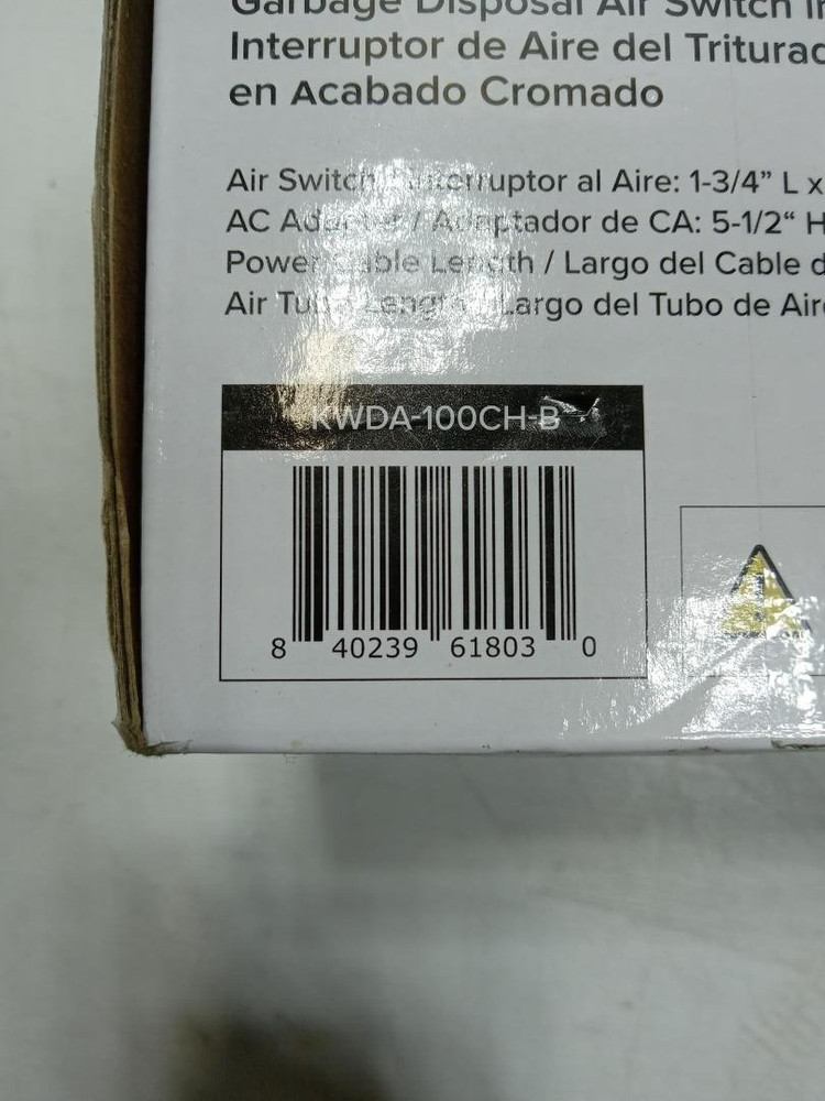 Kraus Garbage Disposal Air Switch Kit with Flat-Top Push Button