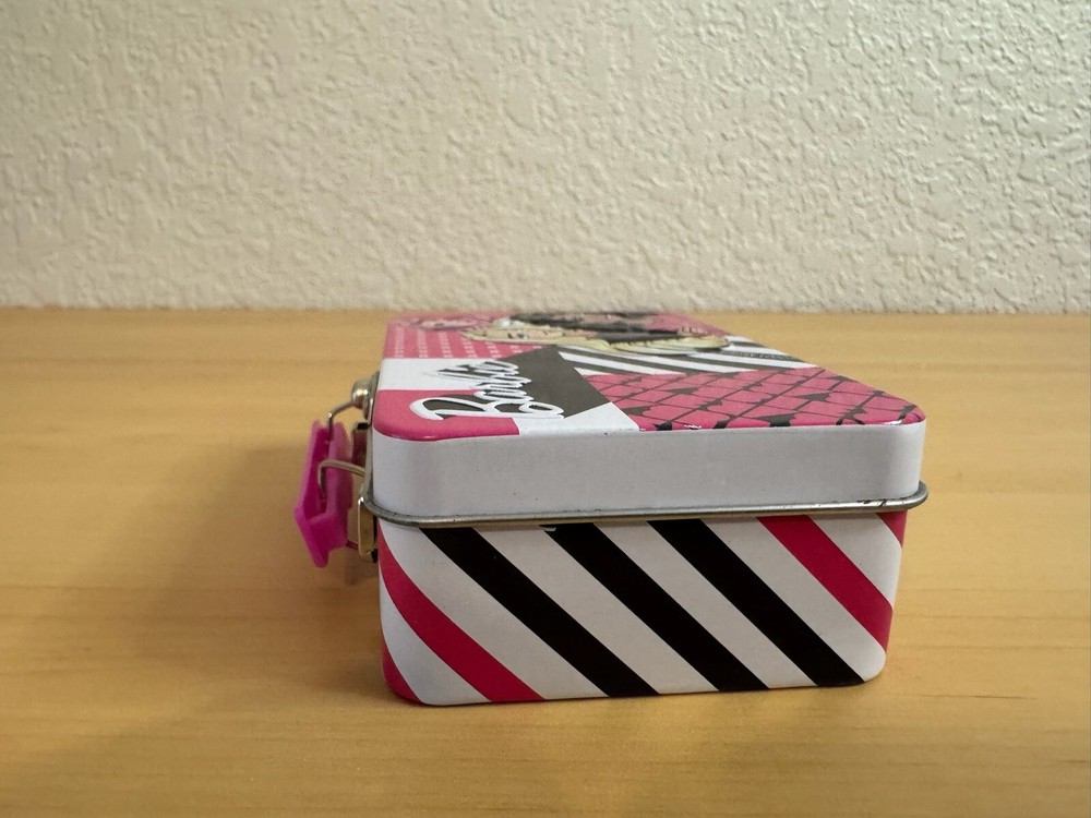 BARBIE Small Suitcase Tin 4.25"x3" with Working Latch and Handle