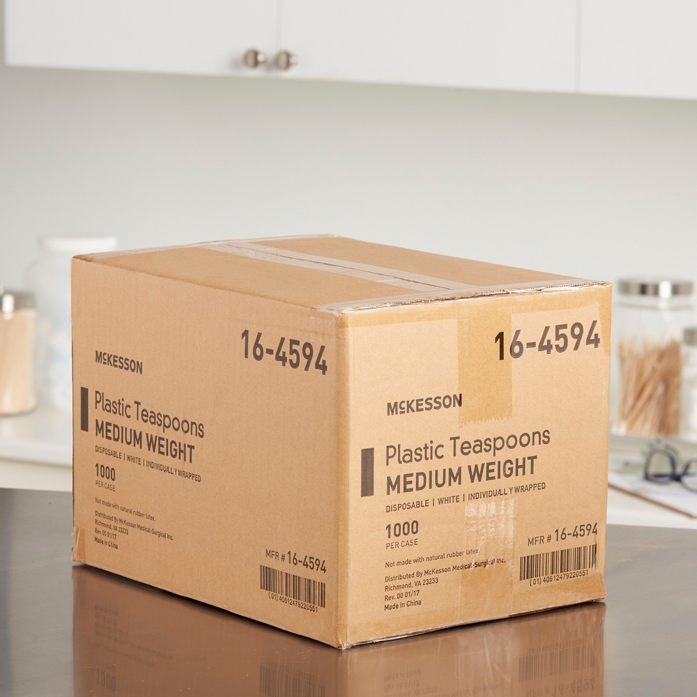 McKesson Disposable Spoon White 5.5" L Plastic 1000 Ct