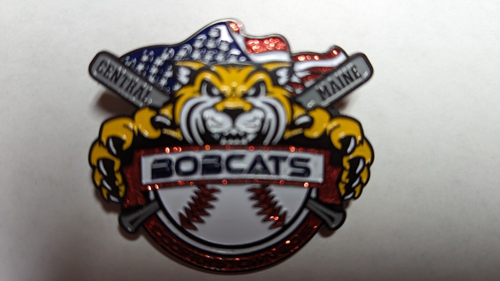 CENTRAL MAINE BOBCATS BASEBALL PIN COOPERSTOWN 2015