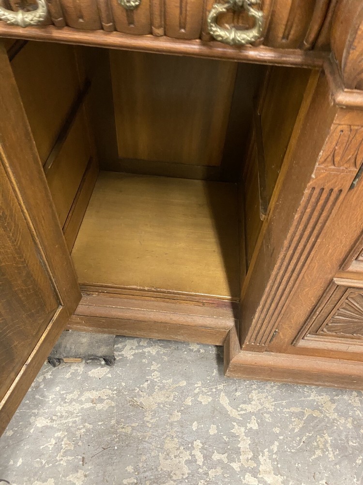 CARVED OAK SIDEBOARD, R.J. HORNER