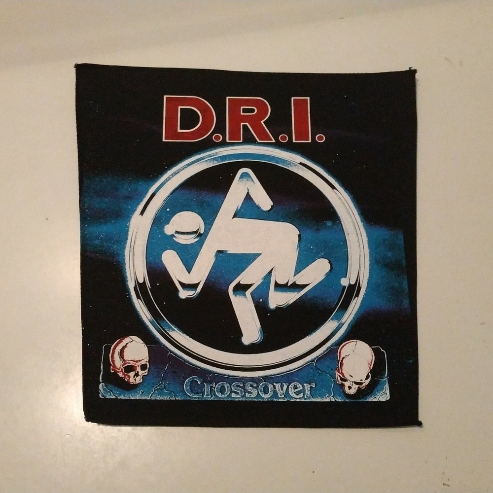 Vintage   D.R.I.  Unused  80s BACK PATCH   dri thrash crossover sod anthrax