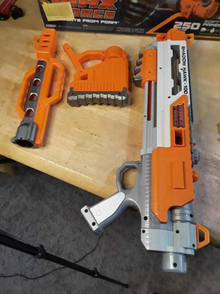MAX FORCE SPLAT Blaster Lot, Terrornator-85, Shadow Hawk-100, Maximizer-60 Ammo