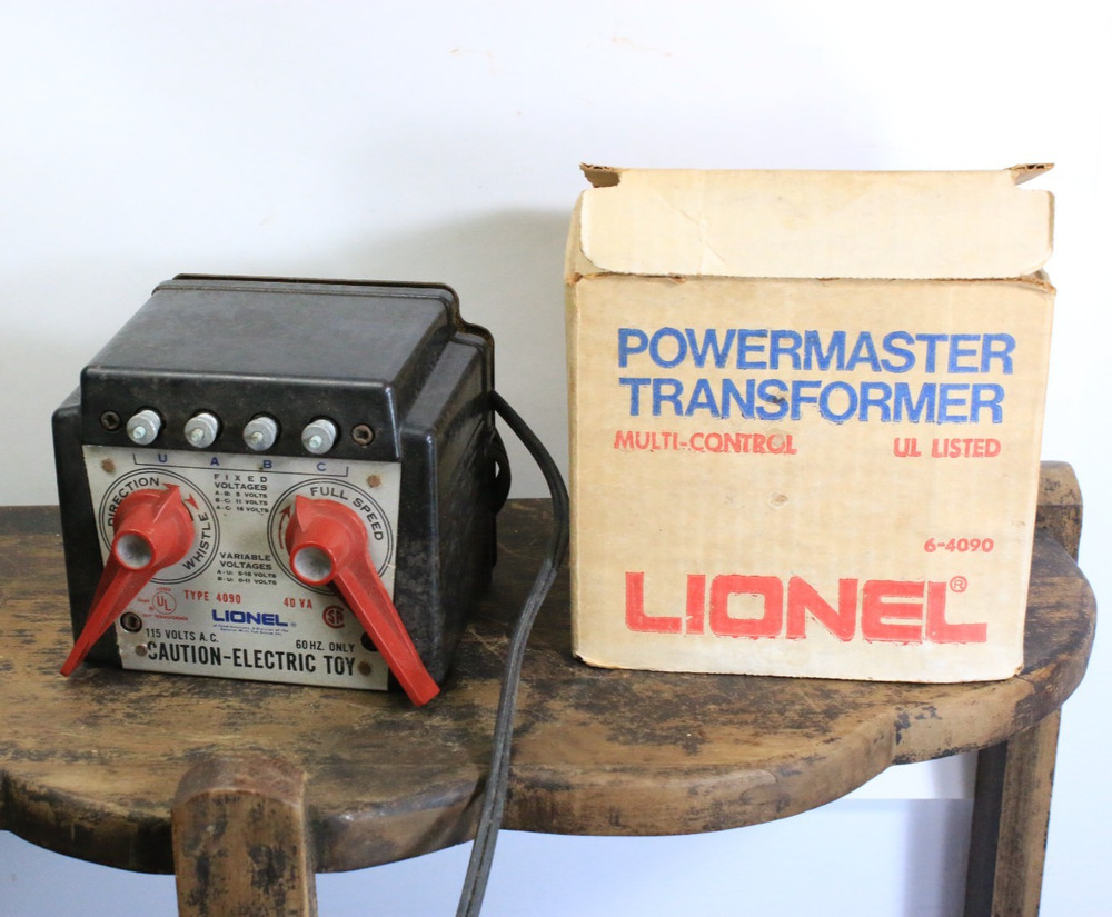LIONEL #6-4090 POWERMASTER MULTI-CONTROL TRANSFORMER W/ BOX WORKS
