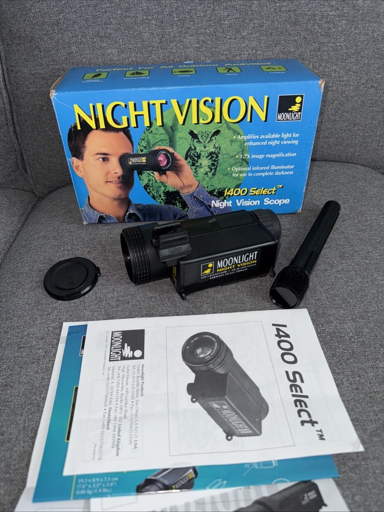 Moonlight Night Vision 1400 Select Tested/Works Includes Case And Manuals