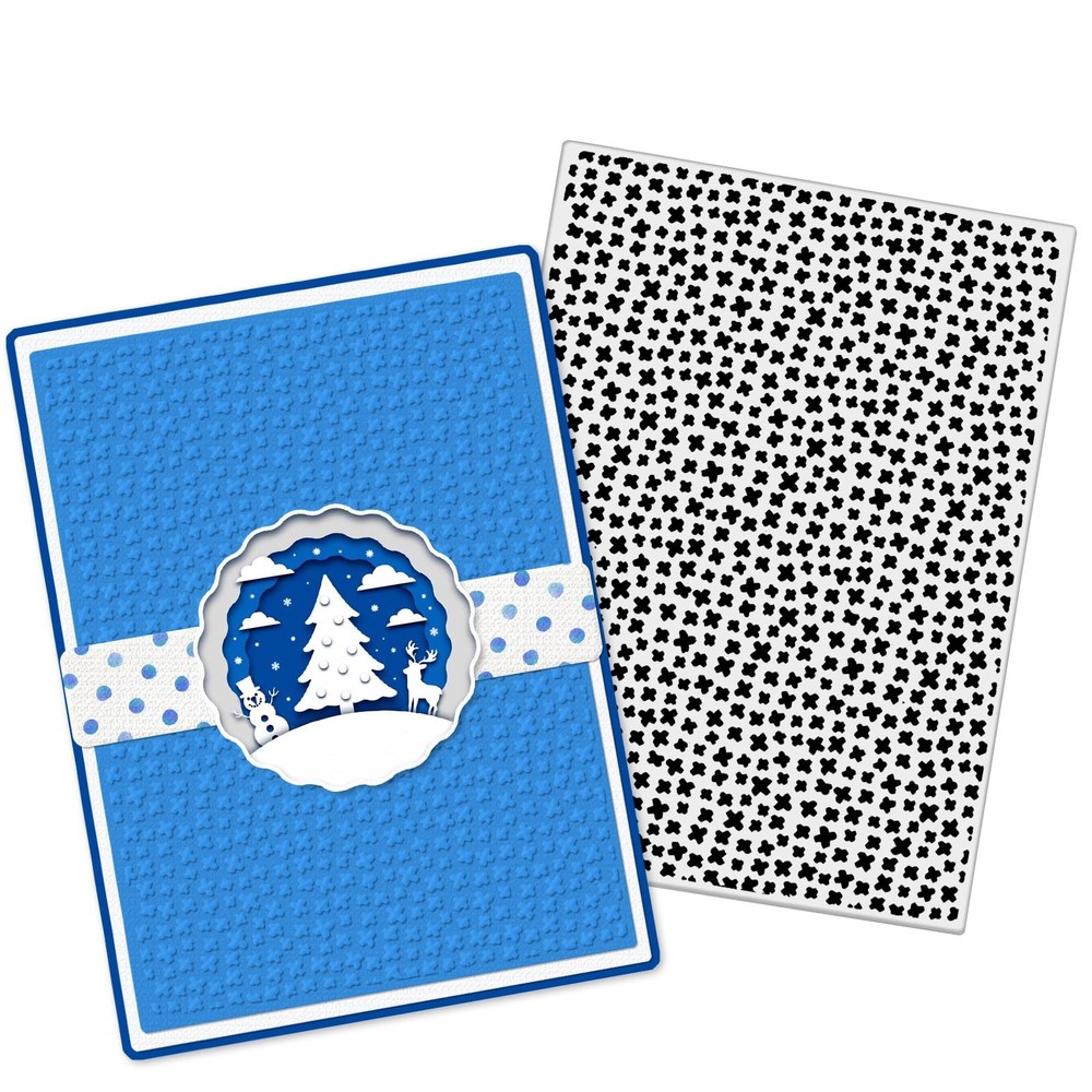 Dots Plastic Embossing Folders for Card Making, 3D Textured Waterdrap Embossi...