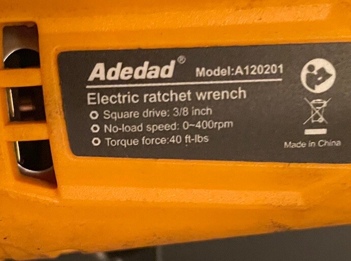 Electric Ratchet Wrench