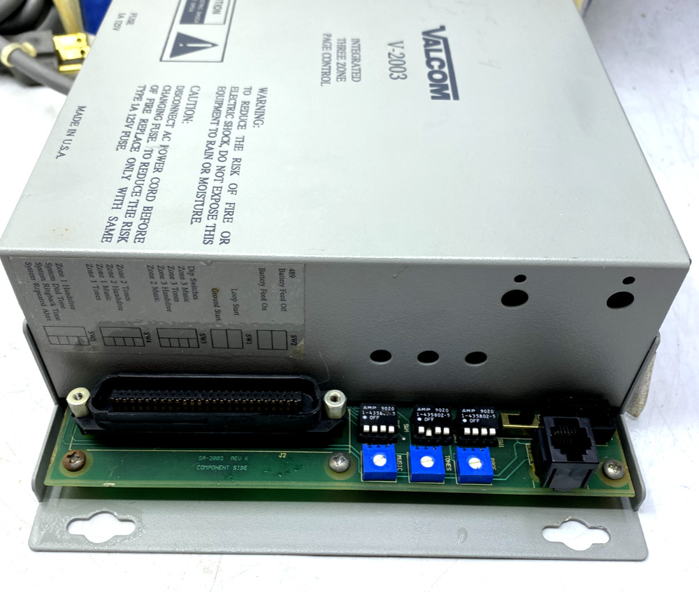 Valcom Integrated Three Zone Page Control V-2003 Working