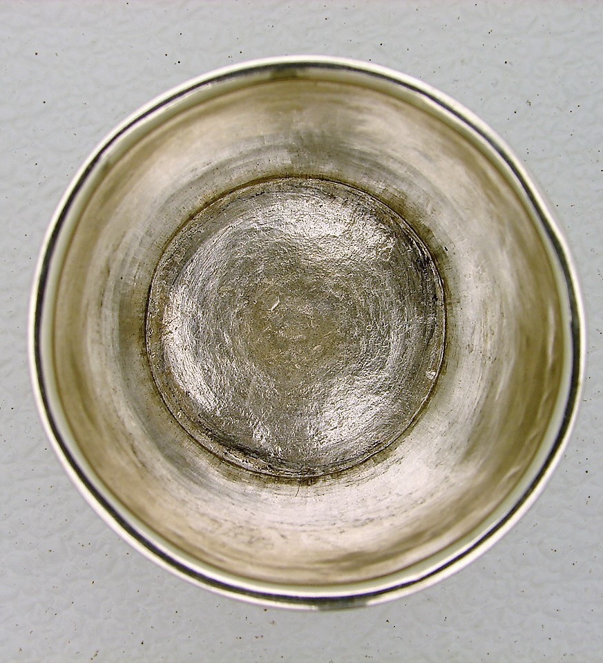 Hand Hammered Solid silver Cup marked Lauritz Hammer 1850 Bergen Norway