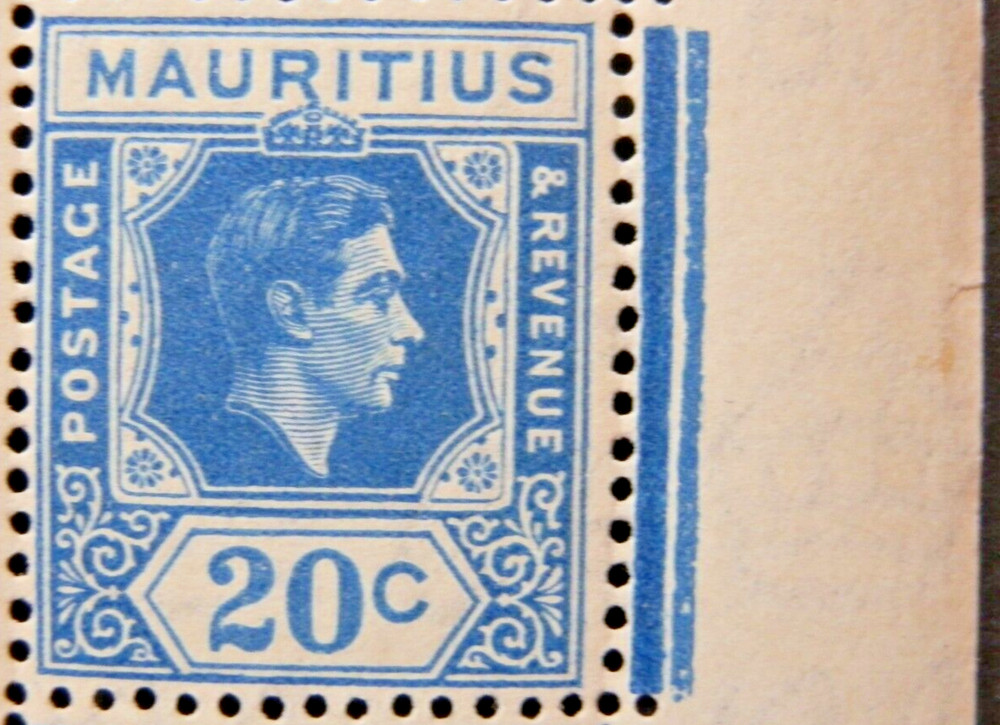MAURITIUS 1938 SG258 20c. BLUE - MNH