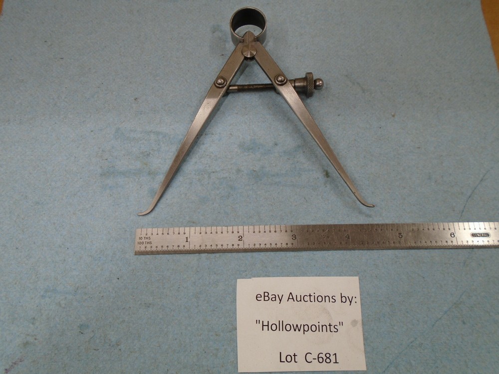 Lufkin No. 42 Inside Spring Type Caliper 4" w/ solid nut C681