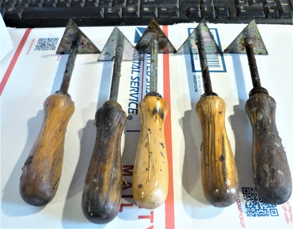 10 Items-Hide Fleshing Scraper-Triangle-Tool-Multi-Purpose-MUST SEE- LOT