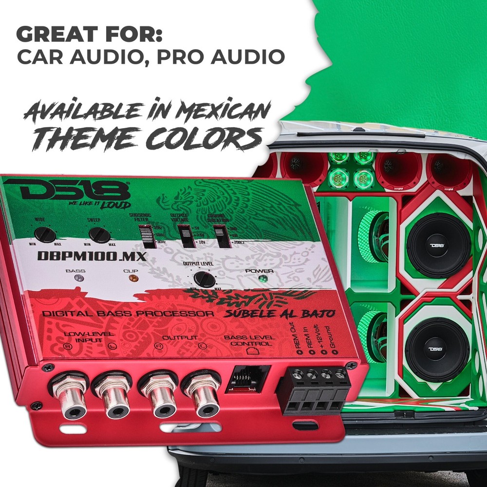 DS18 DBPM100 Digital Bass Processor, 2 Channel Preamp Input/Output, Mexico Style