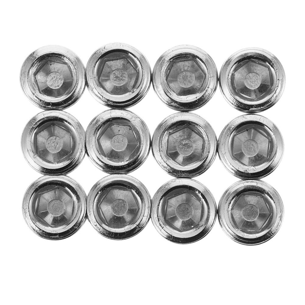 12pcs 1/8 Inch Pneumatic Head Plug Male Hose Fitting Countersunk Thread