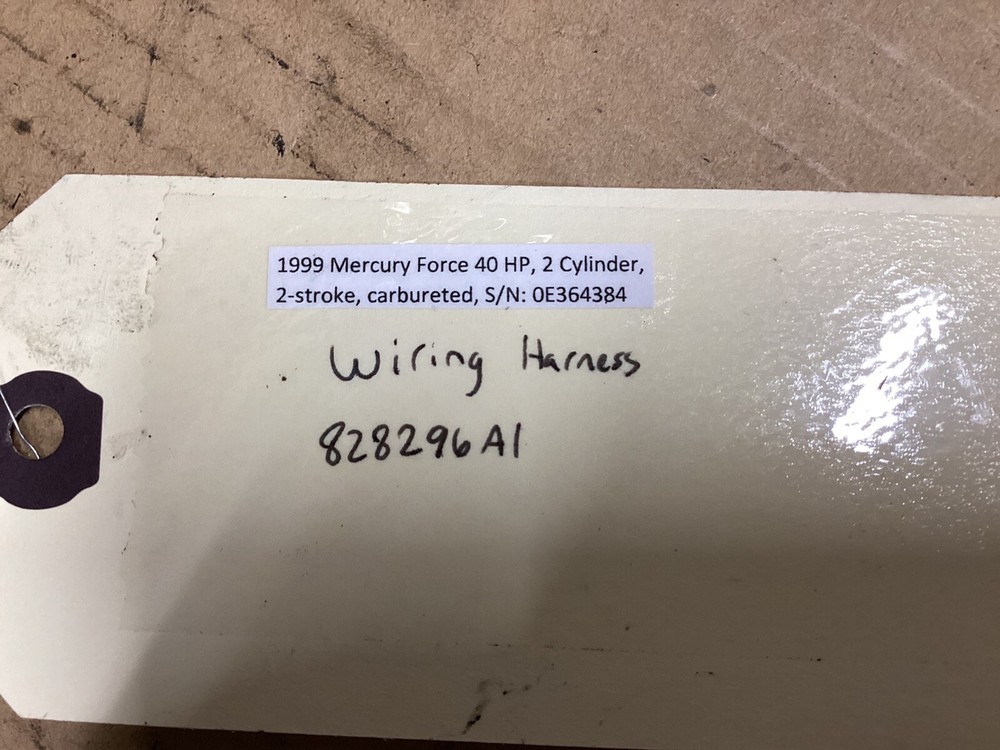 MERCURY FORCE OUTBOARD 40 50 HP WIRING HARNESS ENGINE CABLE 828296A1