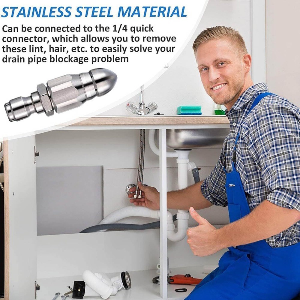 1/4" Quick Connect Stainless Nozzle Set