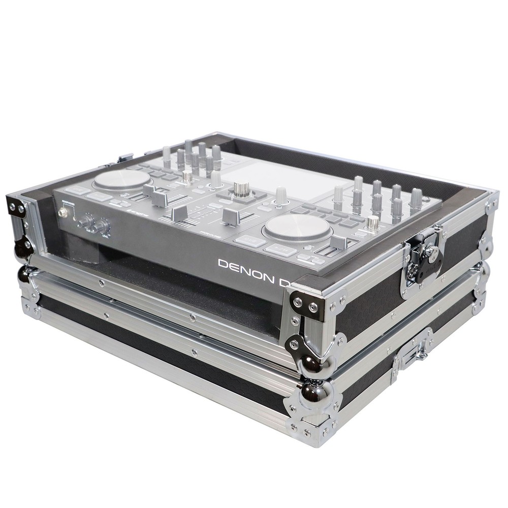 ProX X-PRIMEGO ATA Style Flight Case for Denon DJ Prime Go Controller - Silver