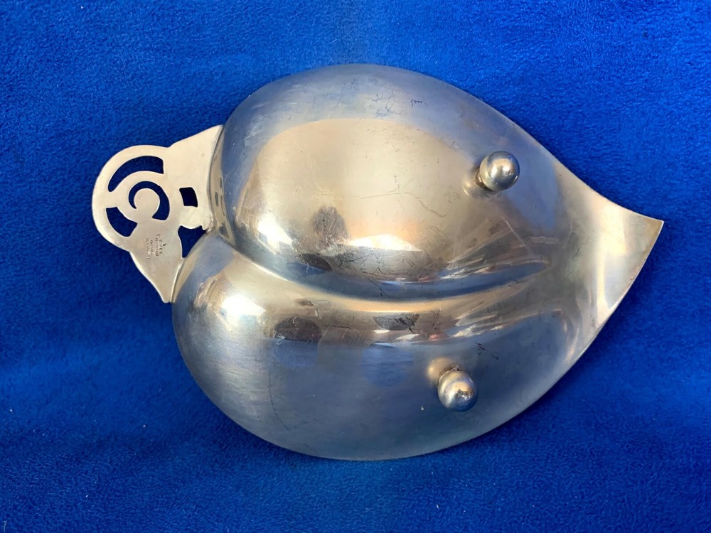 Vintage Tiffany & Co. Makers Sterling Silver Leaf Candy / Nut Dish / Bowl