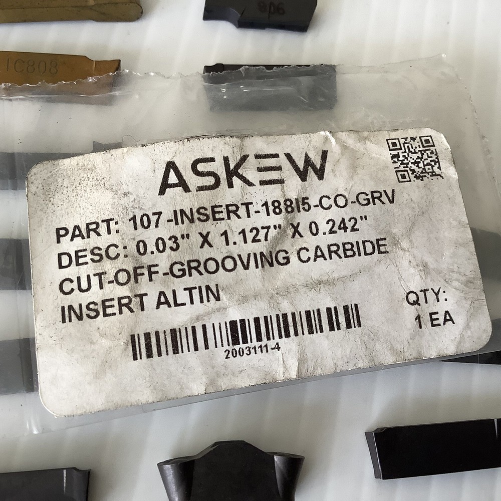 Carbide Inserts 16 Pcs Mixed Brands and Sizes