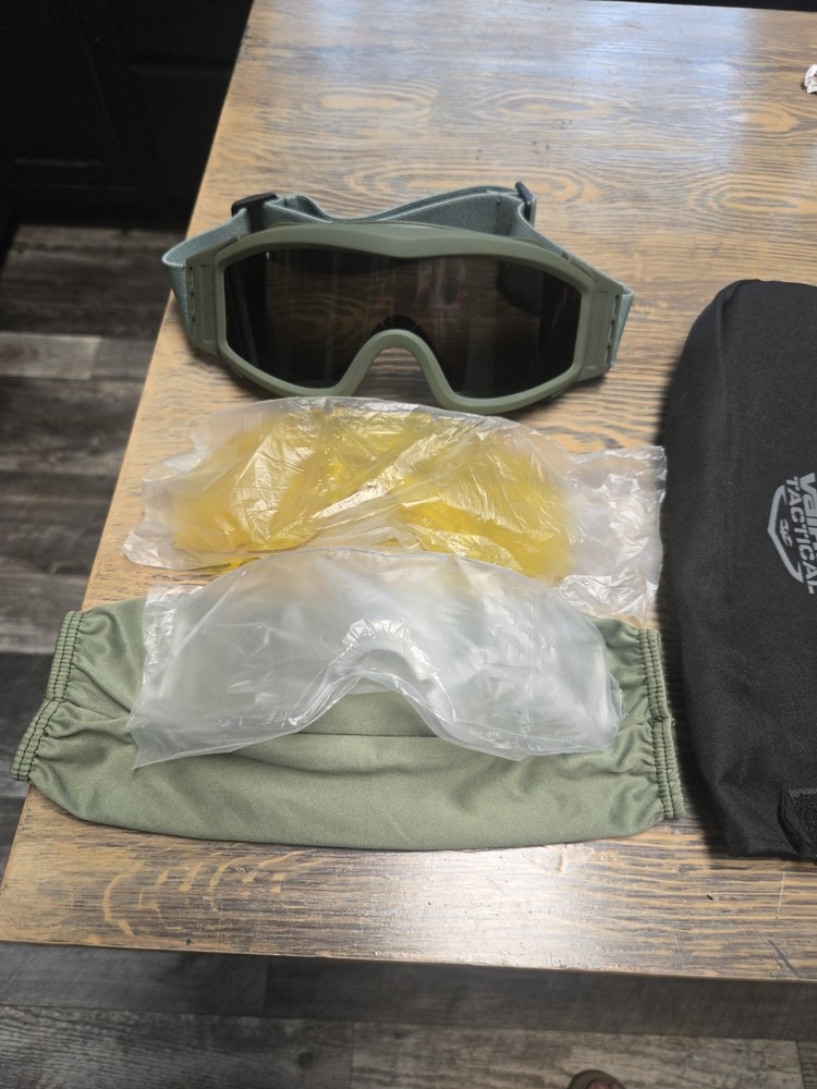 Valken VTac Tango Goggles, Extra Lenses, Yellow & Clear, With Case