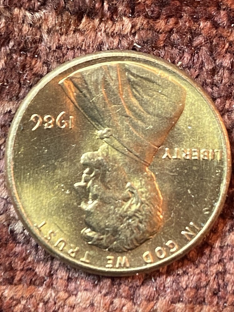 1986P Lincoln Cent DDO DDR Rim Error