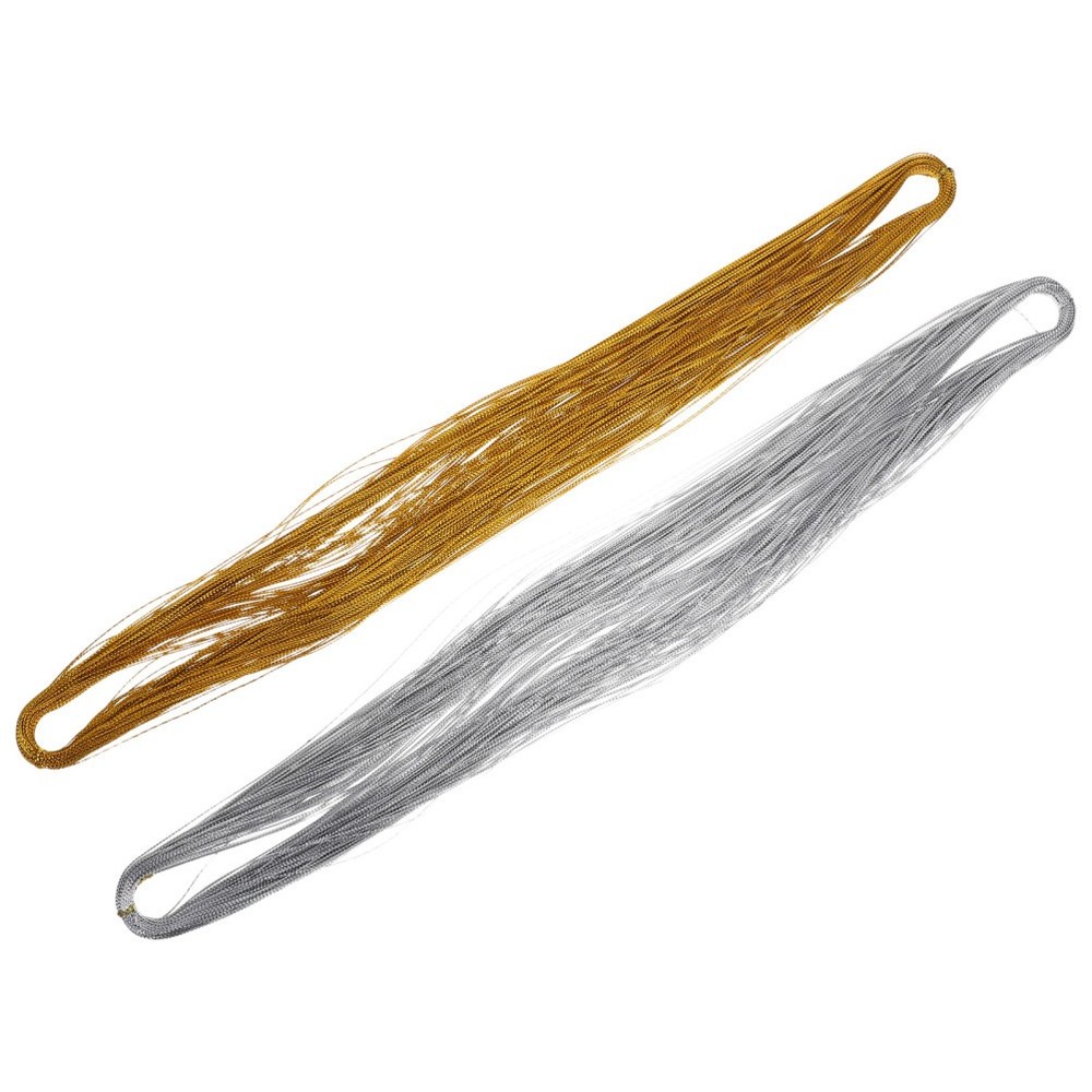 2 Pcs Gold Thread for Decor Metallic Threads Christmas Craft Twine