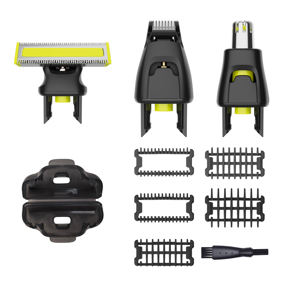 Shaver Nose Trimmer Replacement Heads Full Set Compatible with One Blade Shavers