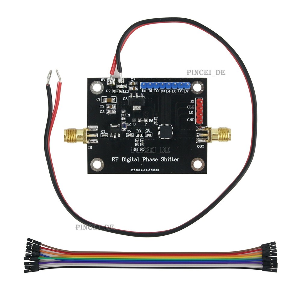 1-2.2GHz RF Digital Phase Shifter Microwave Broadband Phase Shift Module 8Bit