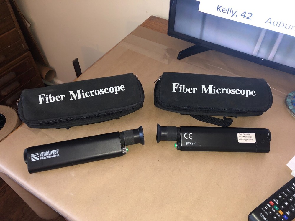 WESTOVER FIBER MICROSCOPE FM-H400 400X QUANTITY 2