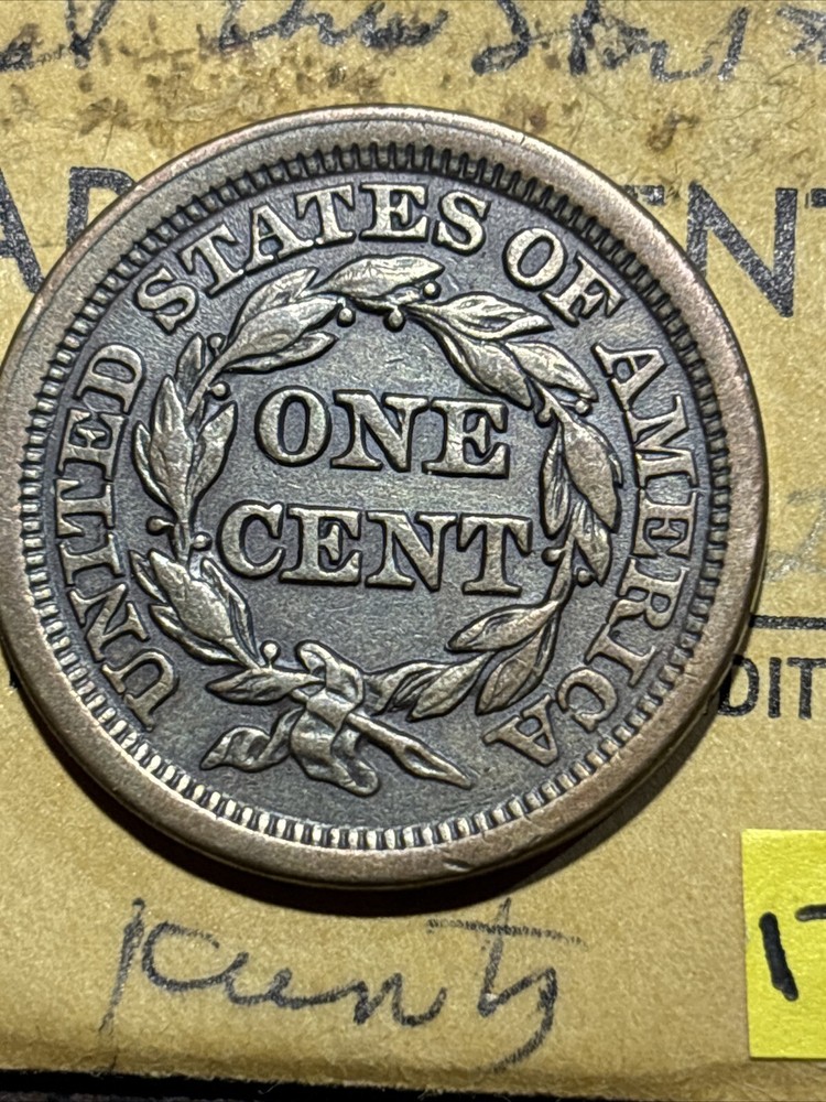 1854 Braided hair Large Cent